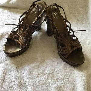 Elegant Brown Strappy Heels